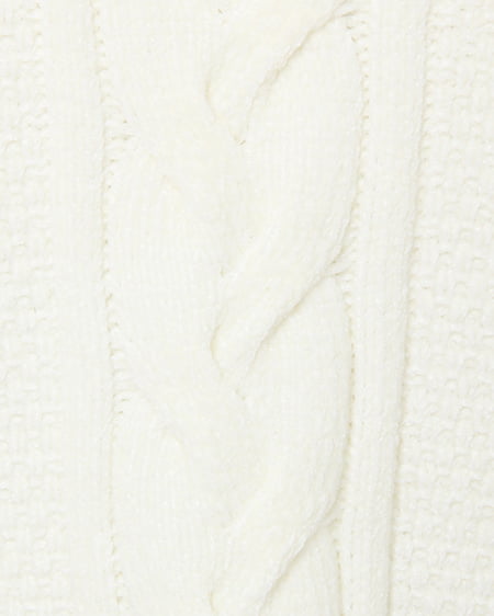 INGNI(イング) ブライトモール袖レースUP/オフショルニット オフホワイト