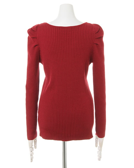 INGNI（イング） パワーショルダーリブニット ﾎﾞﾙﾄﾞｰ