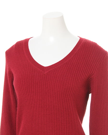 INGNI（イング） 袖ファーリブニット ﾎﾞﾙﾄﾞｰ