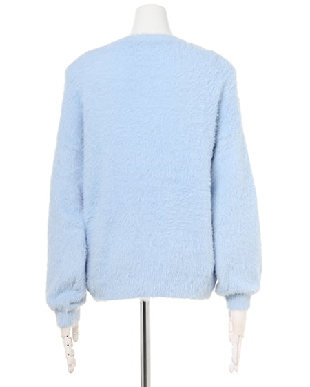 INGNI（イング） 装飾フェザーニット ｻｯｸｽ