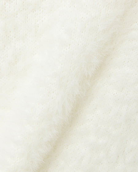 INGNI(イング) フェザーヤーン・Vネックニット オフホワイト