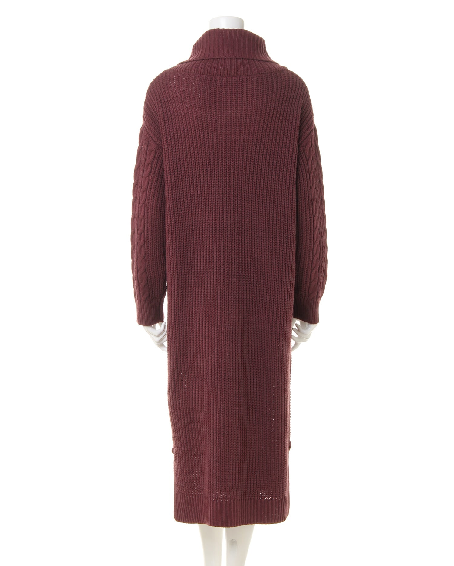 GELATO PIQUE ケーブルニットワンピース ブラウン ポンポンストラップ付ケーブルニットワンピース・全3色 | レディース