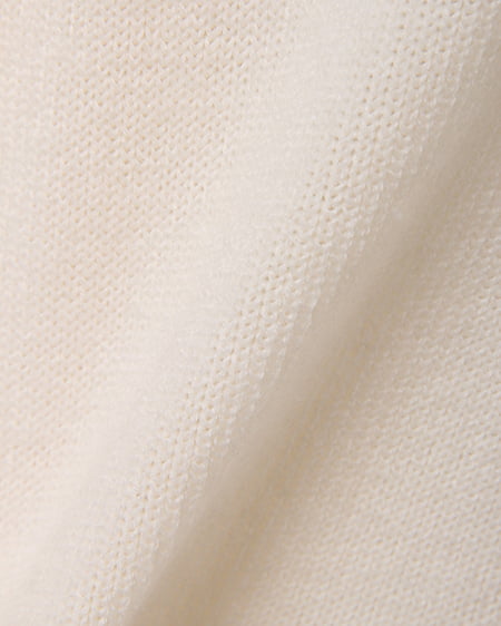 INGNI（イング） ちびロゴ刺繍ニット ｵﾌﾎﾜｲﾄ