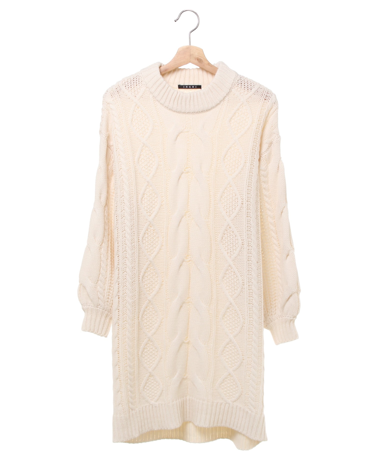 ケーブルニットモックネック／ワンピース｜INGNI(イング) 公式通販