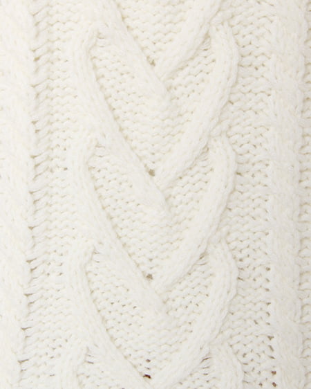 INGNI(イング) ベロアレースアップ袖オフショル/ニット オフホワイト