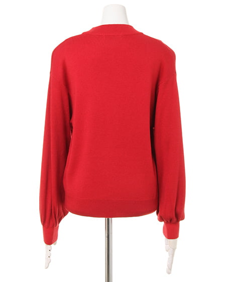 INGNI（イング） ボリューム袖つまり襟／ニット ｱｶ