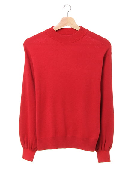 INGNI(イング) ボリューム袖つまり襟／ニット ｱｶ