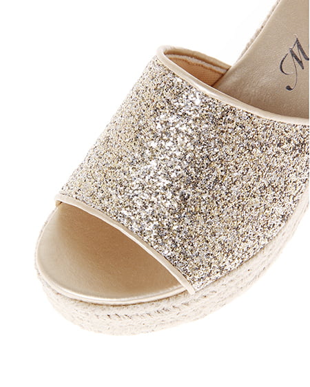 INGNI（イング） ラメサンダル ｺﾞｰﾙﾄﾞ