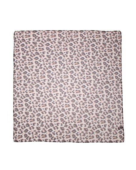 INGNI（イング） ヒョウ柄スカーフ／B ｵﾌﾎﾜｲﾄ