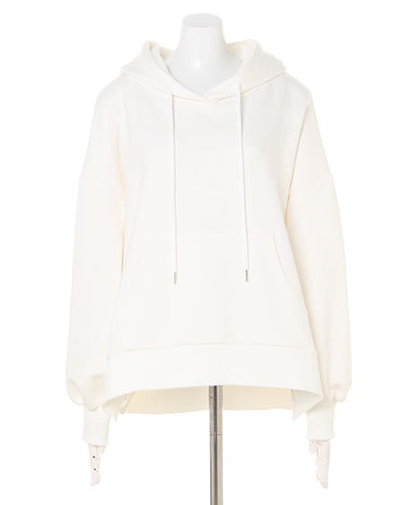 INGNI（イング） サイドスリット／スウェットパーカー ｵﾌﾎﾜｲﾄ/A