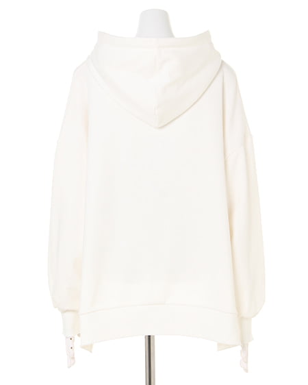 INGNI（イング） サイドスリット／スウェットパーカー ｵﾌﾎﾜｲﾄ/A