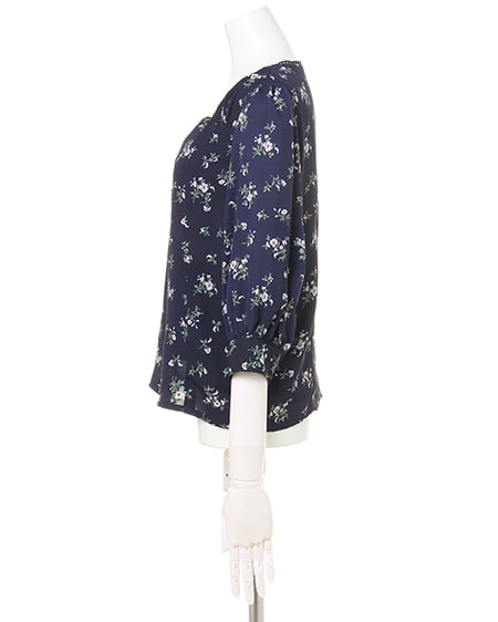 INGNI（イング） 花柄スクエアネック／ブラウス ｺﾝ