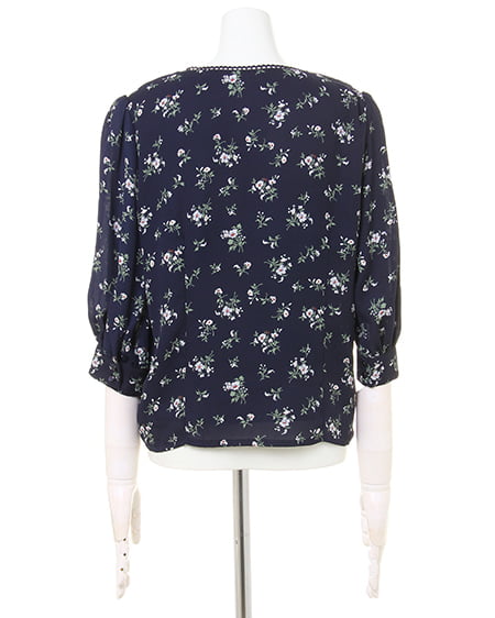 INGNI（イング） 花柄スクエアネック／ブラウス ｺﾝ