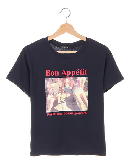 INGNI(イング) カラーフォトロゴ半袖Tシャツ ｺﾝ