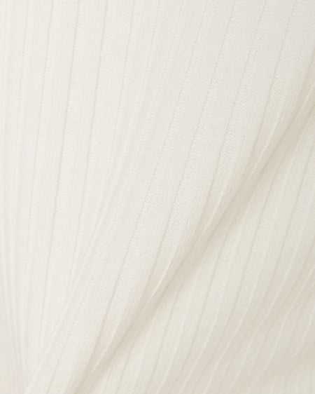 INGNI（イング） リブレースレイヤードオフショルトップス／7分袖 ｵﾌﾎﾜｲﾄ