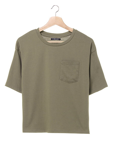 ポケット付無地Tシャツ