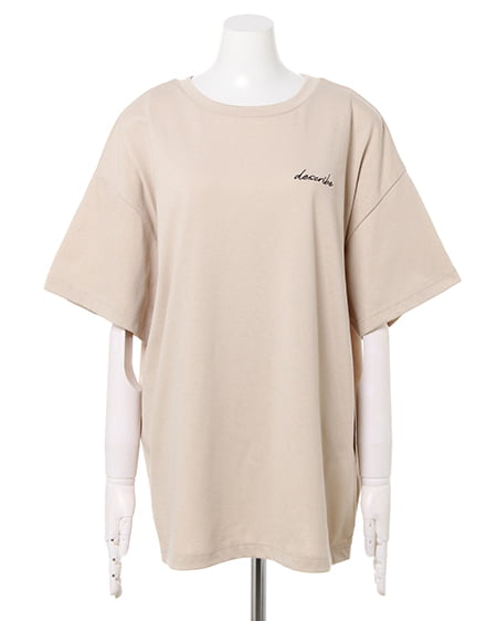 INGNI（イング） フォトバックロゴチュニックTシャツ ﾍﾞｰｼﾞｭ