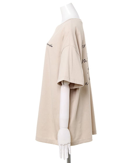 INGNI（イング） フォトバックロゴチュニックTシャツ ﾍﾞｰｼﾞｭ