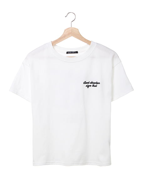 INGNI(イング) BACKレトロガール／Tシャツ ｵﾌﾎﾜｲﾄ