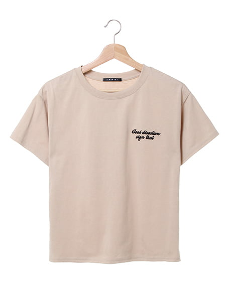 INGNI(イング) BACKレトロガール／Tシャツ ﾍﾞｰｼﾞｭ