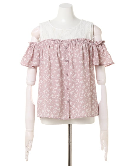 INGNI（イング） 単色花柄／ブラウス ﾗﾍﾞﾝﾀﾞｰ