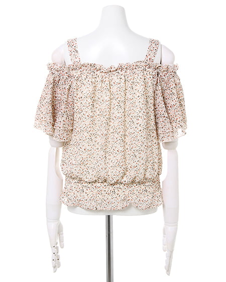 INGNI（イング） 小花柄オフショル／トップス ｵﾌﾎﾜｲﾄ