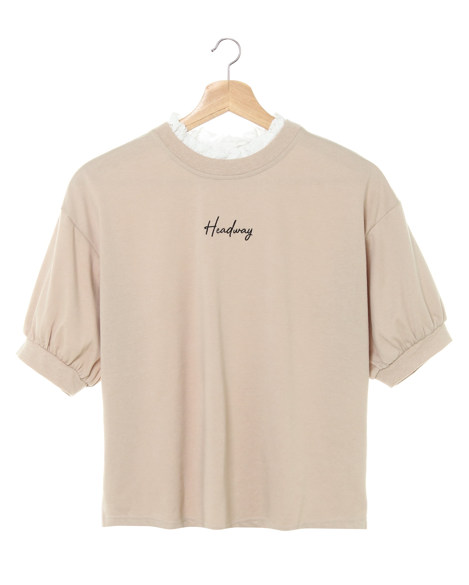 「ナ*ページ」 襟レースボリューム袖Tシャツ｜INGNI(イング) 公式通販｜INGNI STORE