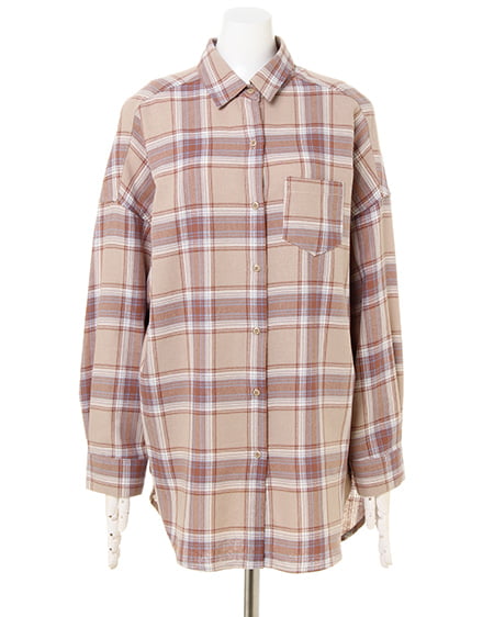 INGNI(イング) チェック柄BIG/シャツ ベージュ/チェック