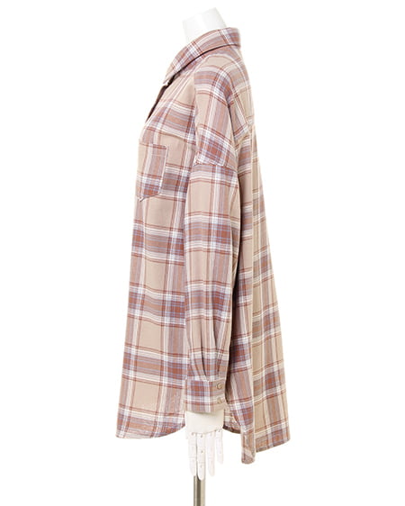 INGNI(イング) チェック柄BIG/シャツ ベージュ/チェック