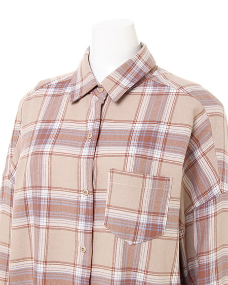 INGNI(イング) チェック柄BIG/シャツ ベージュ/チェック