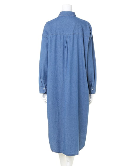 INGNI（イング） デニムロングBIG／シャツ ﾃﾞﾆﾑ/ﾌﾞﾙｰ