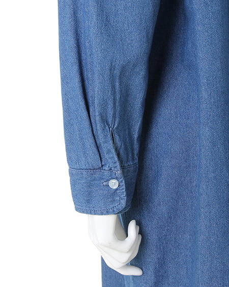 INGNI（イング） デニムロングBIG／シャツ ﾃﾞﾆﾑ/ﾌﾞﾙｰ