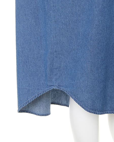 INGNI（イング） デニムロングBIG／シャツ ﾃﾞﾆﾑ/ﾌﾞﾙｰ