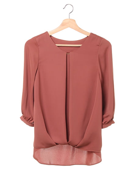 裾タックピン付トロミブラウス／7分袖｜INGNI(イング) 公式通販｜INGNI