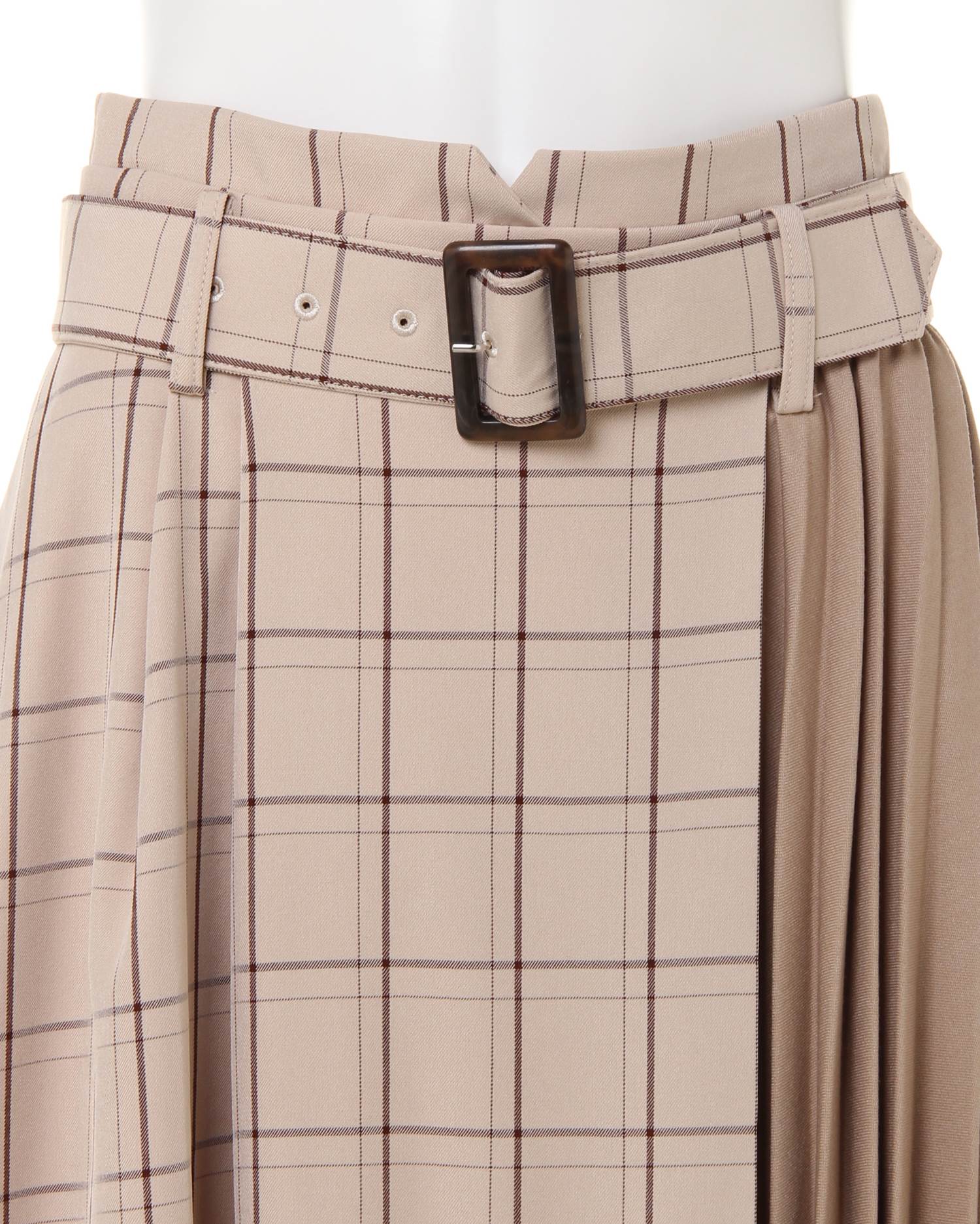 配色プリーツ切替チェック／スカート｜INGNI(イング) 公式通販