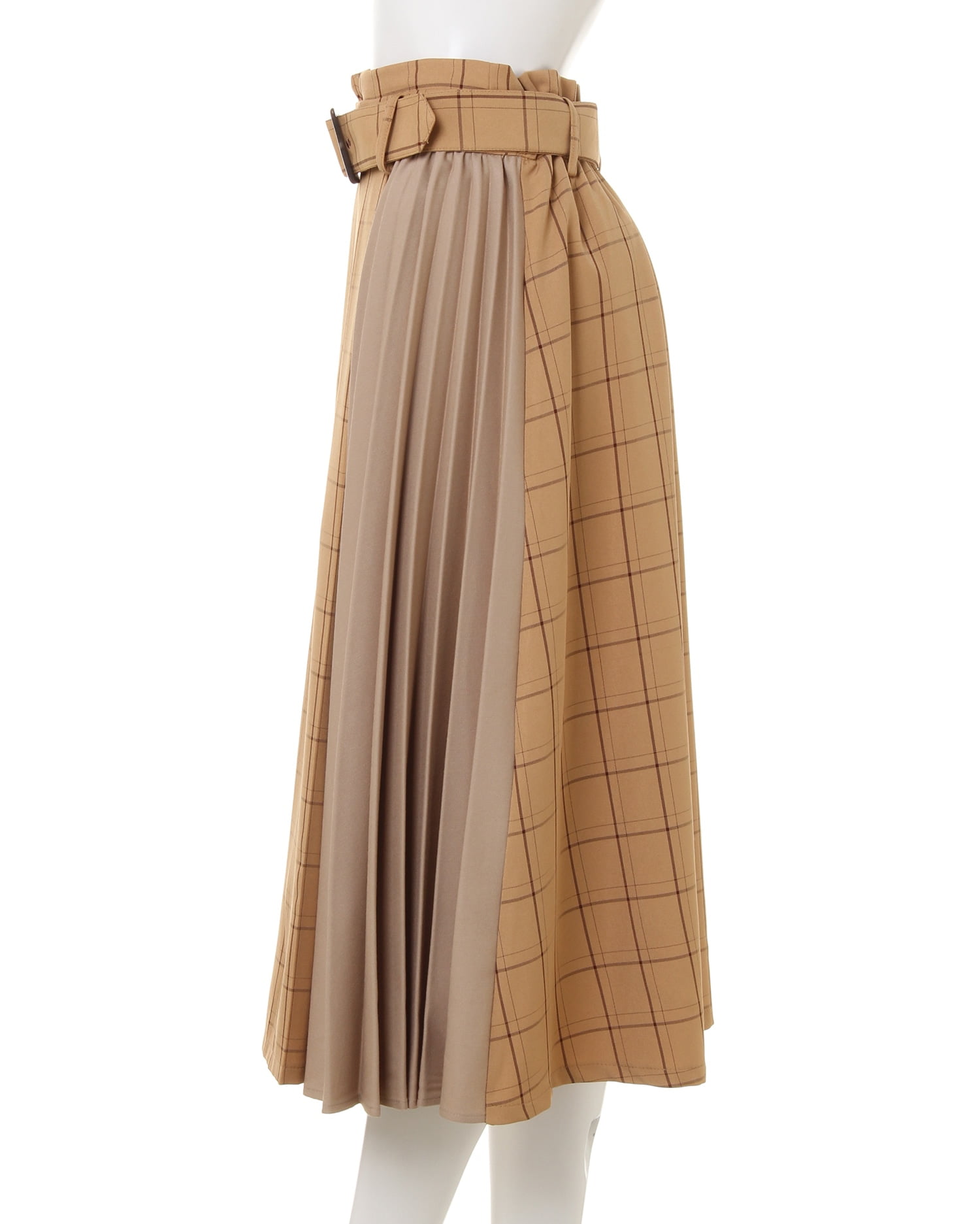 pocopocopocorinページ 配色プリーツ切替チェック／スカート｜INGNI(イング) 公式通販｜INGNI