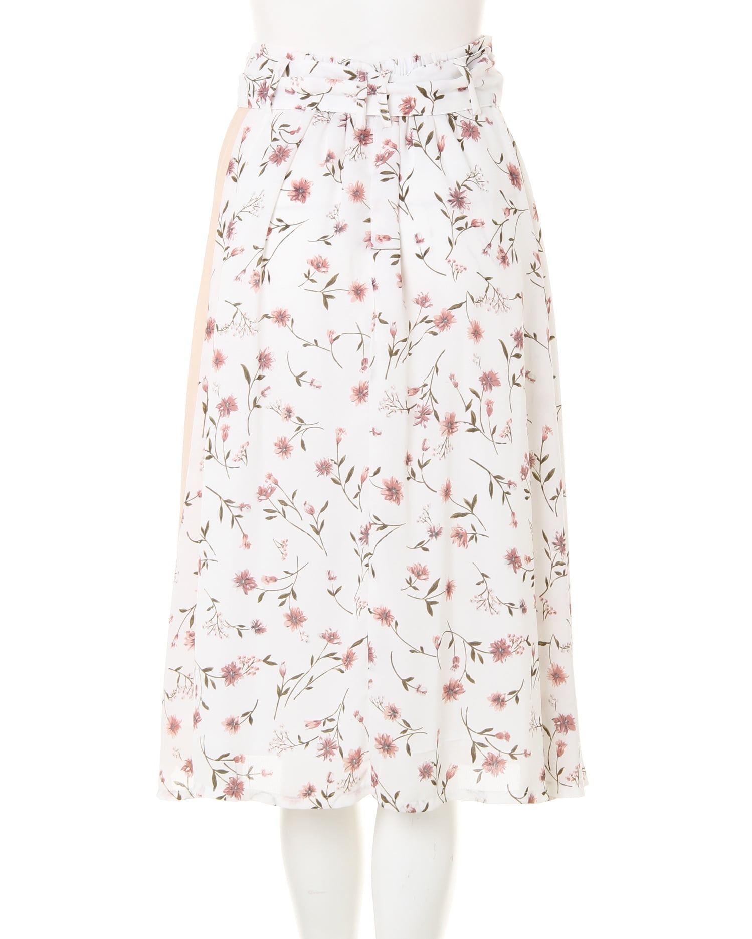 花柄ラッフル切替ミディ／スカート｜INGNI(イング) 公式通販｜INGNI STORE