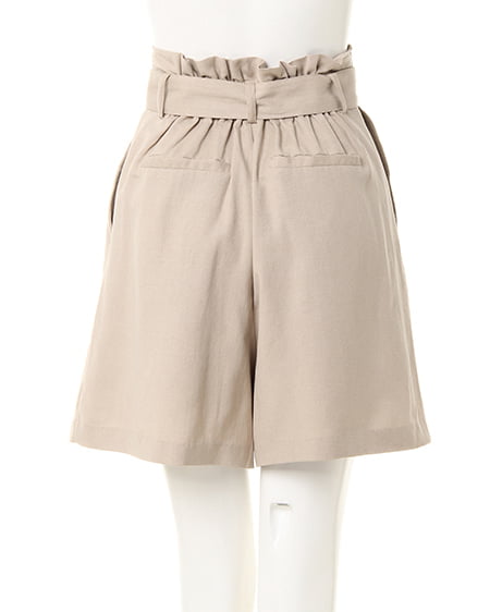 INGNI(イング) 麻ハイウエストキュロット/パンツ ベージュ