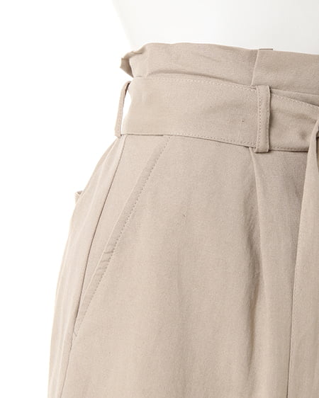 INGNI(イング) 麻ハイウエストキュロット/パンツ ベージュ