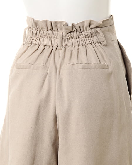 INGNI(イング) 麻ハイウエストキュロット/パンツ ベージュ