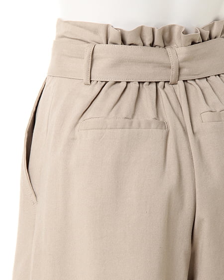 INGNI(イング) 麻ハイウエストキュロット/パンツ ベージュ
