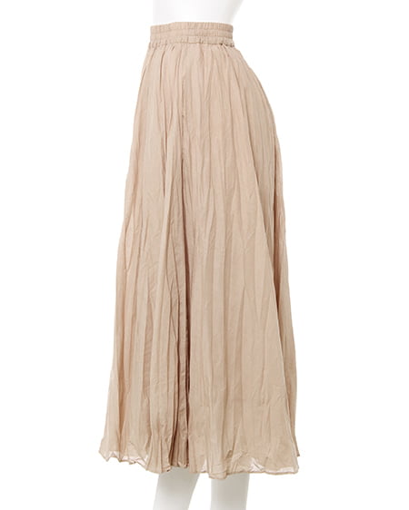 INGNI(イング) コットンワッシャーロング/スカート ベージュ