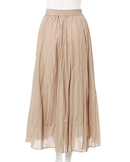 INGNI(イング) コットンワッシャーロング/スカート ベージュ