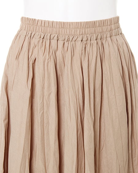 INGNI(イング) コットンワッシャーロング/スカート ベージュ