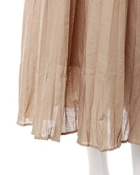 INGNI(イング) コットンワッシャーロング/スカート ベージュ