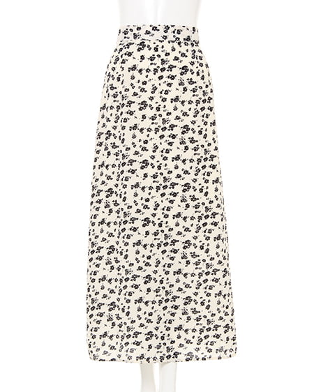 花柄マーメイドロングスカート