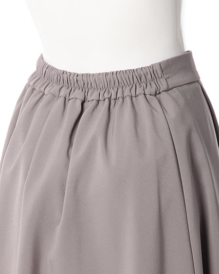 INGNI(イング) サイドベルトプリーツ切替/スカート グレー