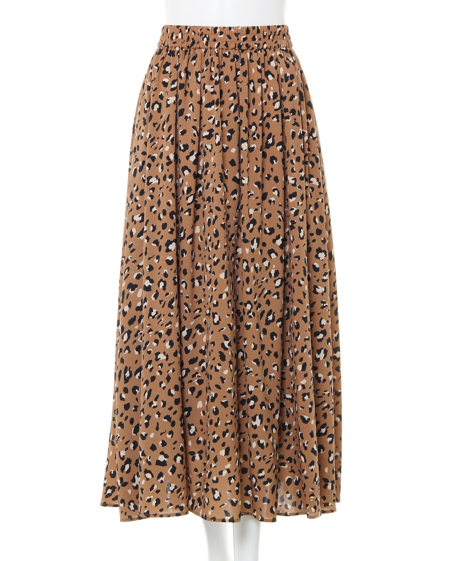 【新品】伊太利屋 レオパード柄 スカート 11号 ロングシーズン アニマル調 レオパード柄ギャザーロング／スカート／A｜INGNI(イング) 公式通販