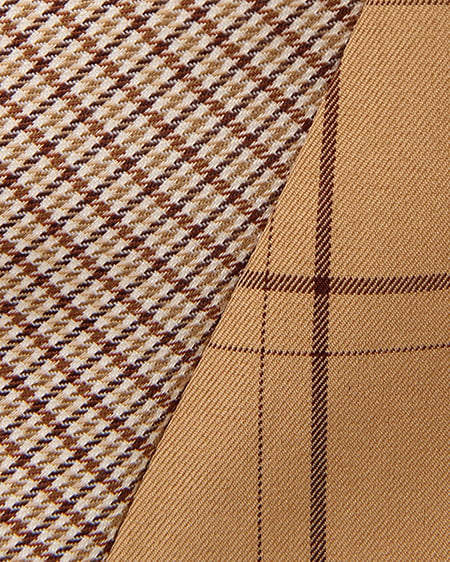 INGNI（イング） 柄切替／ジャンスカ ｷｬﾒﾙ/A