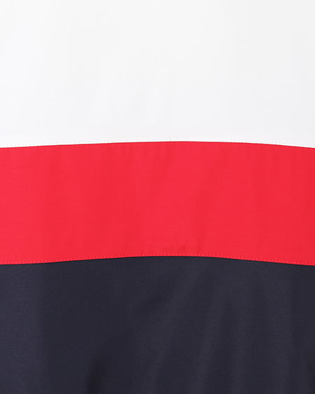 INGNI（イング） カラーブロッキングスポーツブルゾン ｺﾝ/ｵﾌﾎﾜｲﾄ